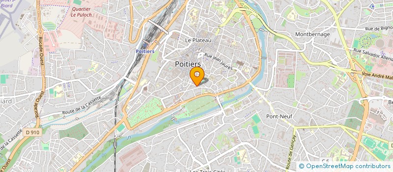 localisation de l'entreprise LE JARDIN DE LA VALLIERE à POITIERS