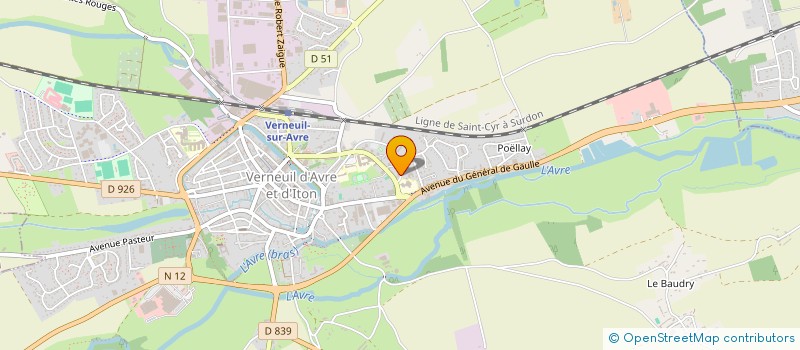 localisation de l'entreprise LE JARDIN DE LILI  VERNEUIL D'AVRE ET D'ITON