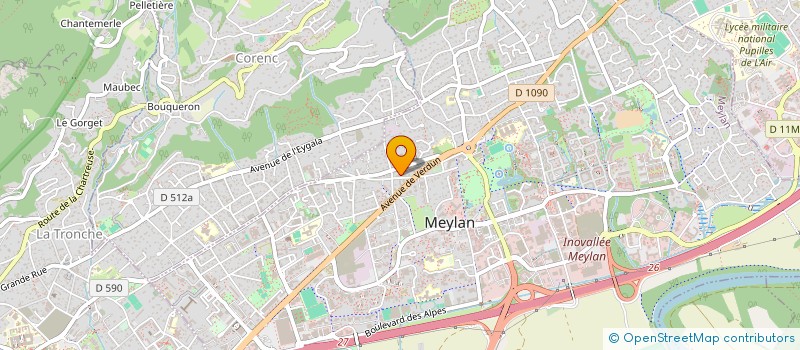 localisation de l'entreprise LE JARDIN DE LILOU  MEYLAN