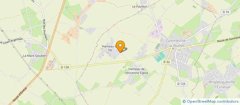 localisation de l'entreprise LE JARDIN DE LOUISE  GONNEVILLE-LA-MALLET