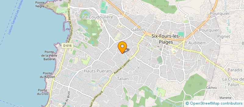 localisation de l'entreprise LE JARDIN DE MAMIE à SIX-FOURS-LES-PLAGES