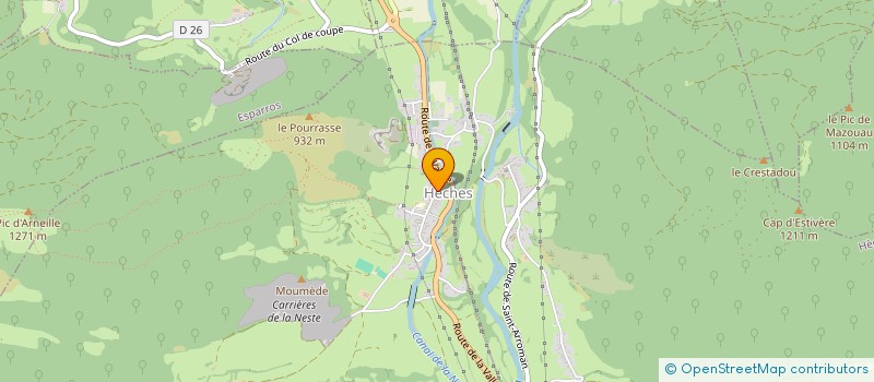 localisation de l'entreprise LE JARDIN DE MAMINA  HECHES