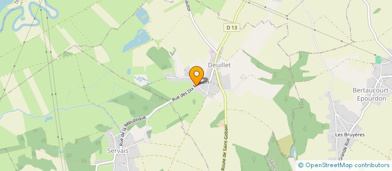 localisation de l'entreprise LE JARDIN DE MAX  DEUILLET