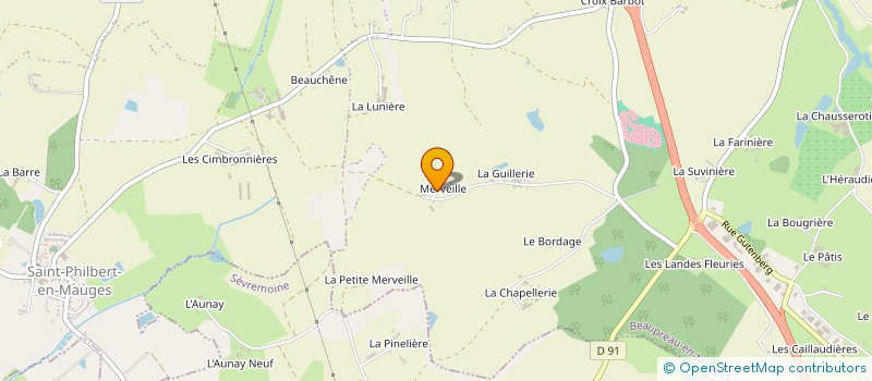 localisation de l'entreprise LE JARDIN DE MERVEILLE à BEAUPREAU-EN-MAUGES