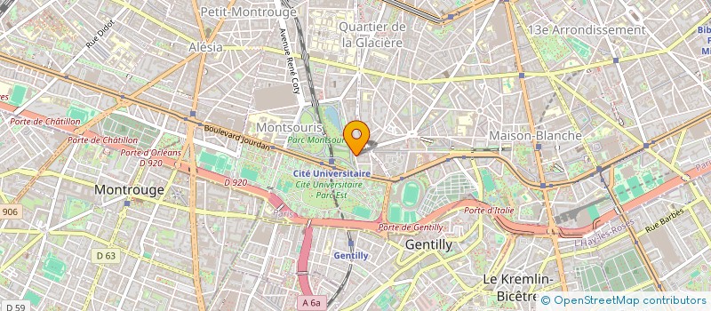 localisation de l'entreprise LE JARDIN DE MONTSOURIS  PARIS