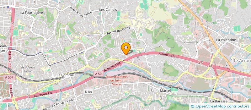 localisation de l'entreprise LE JARDIN DE MORFEE à MARSEILLE 11EME