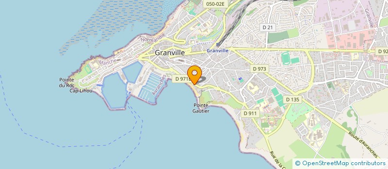 localisation de l'entreprise LE JARDIN DE NEPTUNE  GRANVILLE