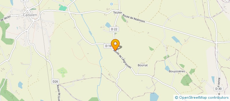 localisation de l'entreprise LE JARDIN DE NINA  CADALEN