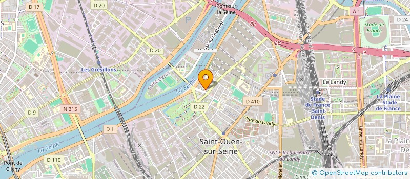 localisation de l'entreprise LE JARDIN DE PEKIN à SAINT-OUEN-SUR-SEINE