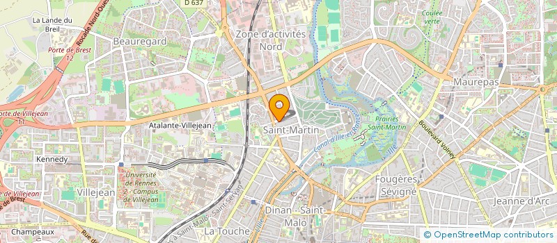 localisation de l'entreprise LE JARDIN DE POCHE  RENNES