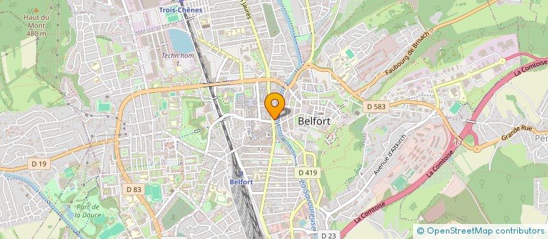 localisation de l'entreprise LE JARDIN DE RAYVE à BELFORT