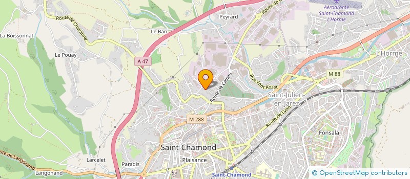 localisation de l'entreprise LE JARDIN DE RIGAUDIN à SAINT-CHAMOND