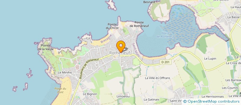 localisation de l'entreprise LE JARDIN DE ROTHENEUF  SAINT-MALO