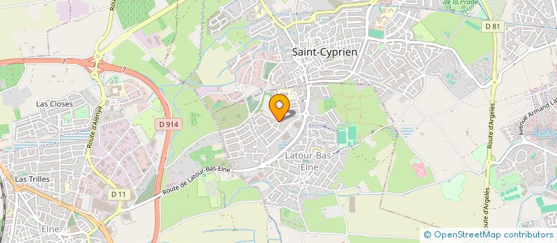 localisation de l'entreprise LE JARDIN DE SERRALONGUE  LATOUR-BAS-ELNE