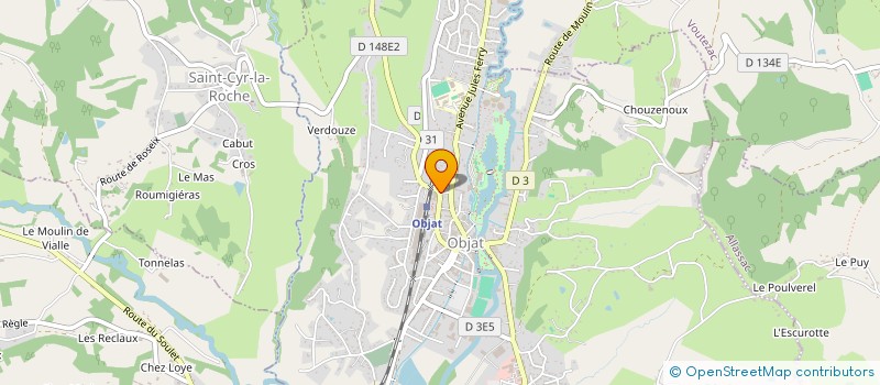 localisation de l'entreprise LE JARDIN DE SOIE  OBJAT