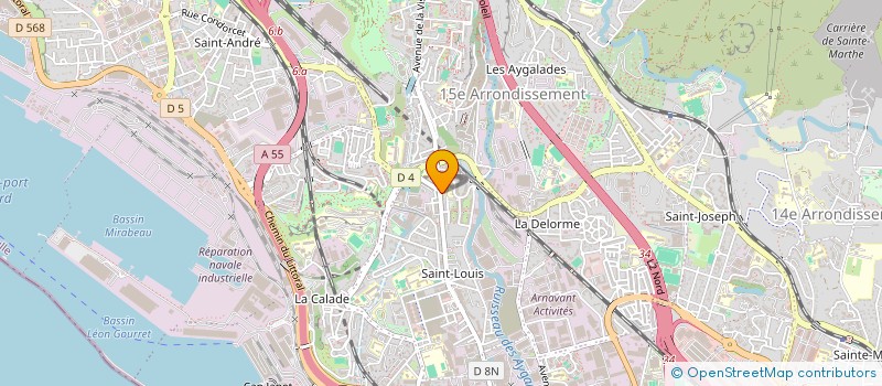 localisation de l'entreprise LE JARDIN DE ST LOUIS à MARSEILLE