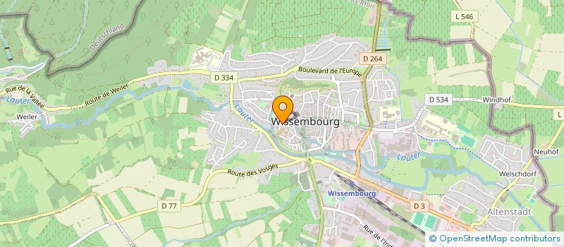 localisation de l'entreprise LE JARDIN DE STANISLAS  WISSEMBOURG