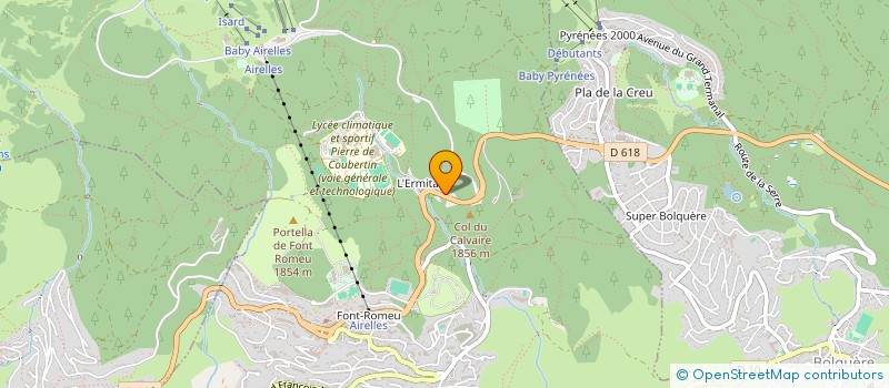 localisation de l'entreprise LE JARDIN DE STEPHANIE  FONT-ROMEU-ODEILLO-VIA