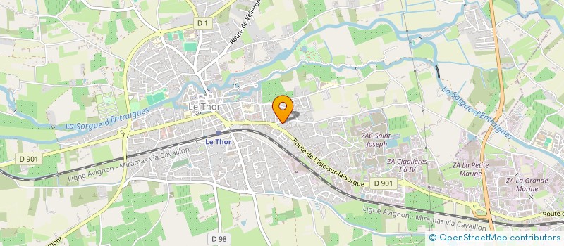 localisation de l'entreprise LE JARDIN DE SUZANNE  LE THOR