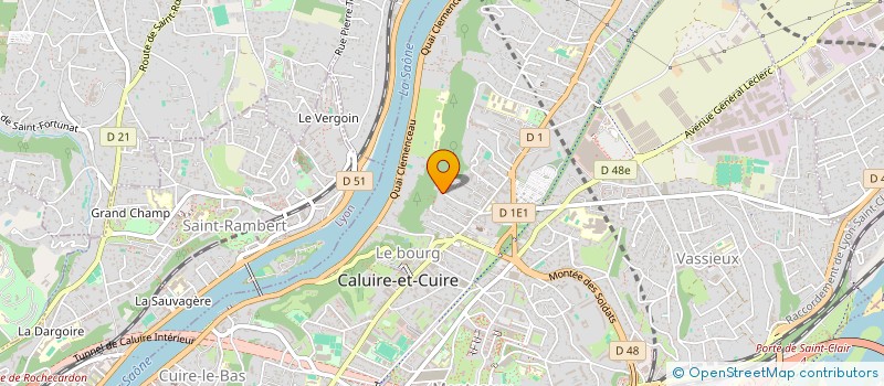 localisation de l'entreprise LE JARDIN DE SYRENE  CALUIRE-ET-CUIRE