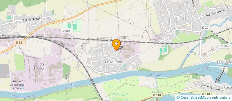 localisation de l'entreprise LE JARDIN DE VALENTIN  LE MANOIR