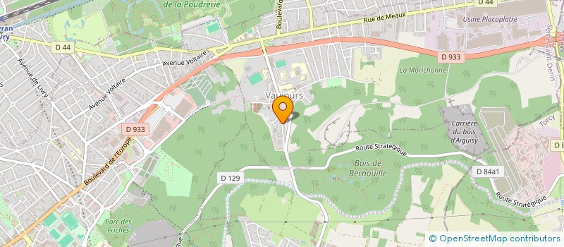 localisation de l'entreprise LE JARDIN DE VAUJOURS  VAUJOURS