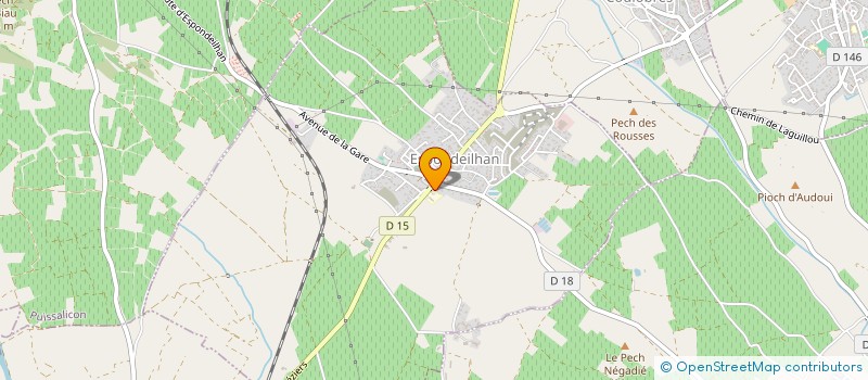 localisation de l'entreprise LE JARDIN DE VINCENT  ESPONDEILHAN