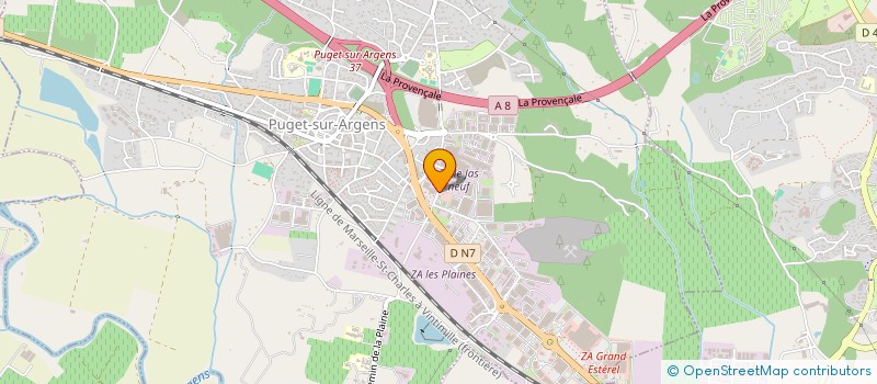 localisation de l'entreprise LE JARDIN DEBROUILL ARTS à PUGET-SUR-ARGENS
