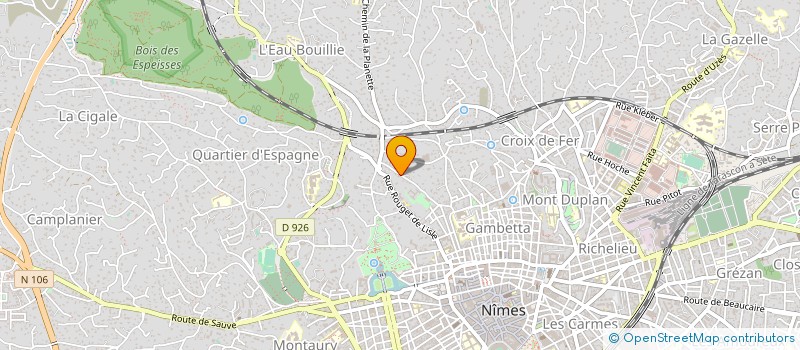 localisation de l'entreprise LE JARDIN DES AMANDIERS  NIMES