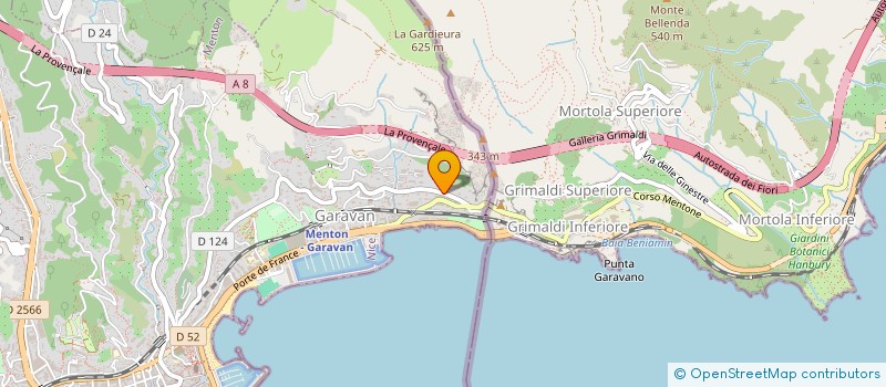 localisation de l'entreprise LE JARDIN DES ANTIPODES  MENTON