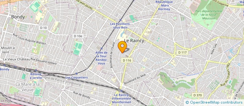 localisation de l'entreprise LE JARDIN DES ARTS à LE RAINCY