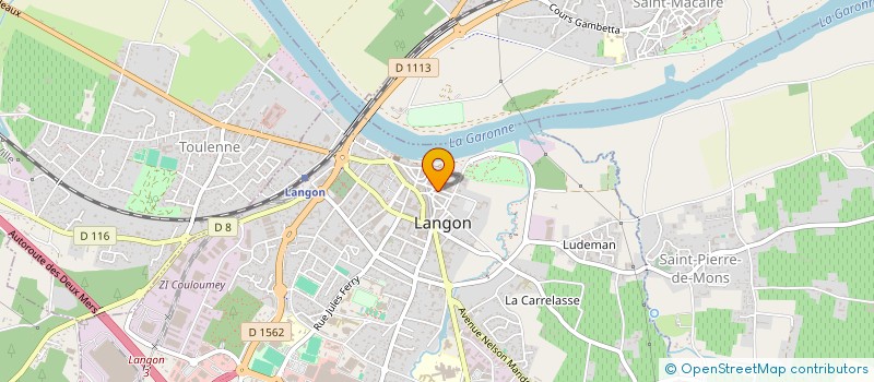 localisation de l'entreprise LE JARDIN DES CARMES à LANGON