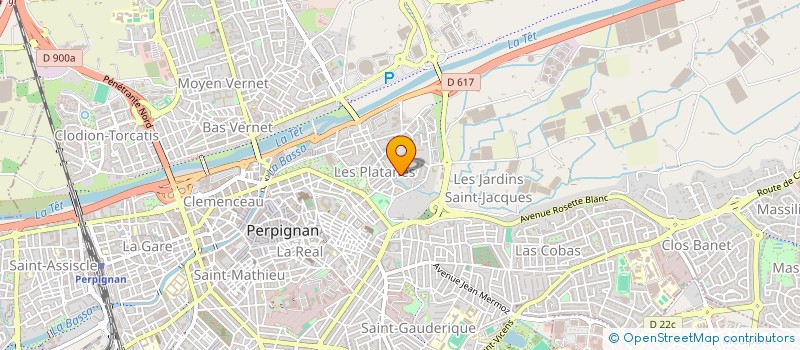 localisation de l'entreprise LE JARDIN DES CHATS à PERPIGNAN