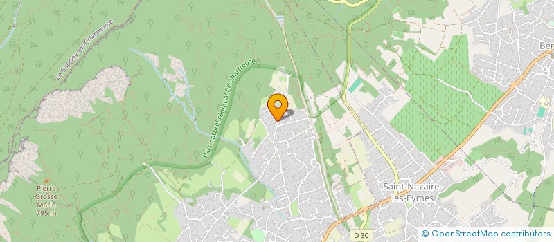 localisation de l'entreprise LE JARDIN DES CHERUBINS à SAINT-ISMIER