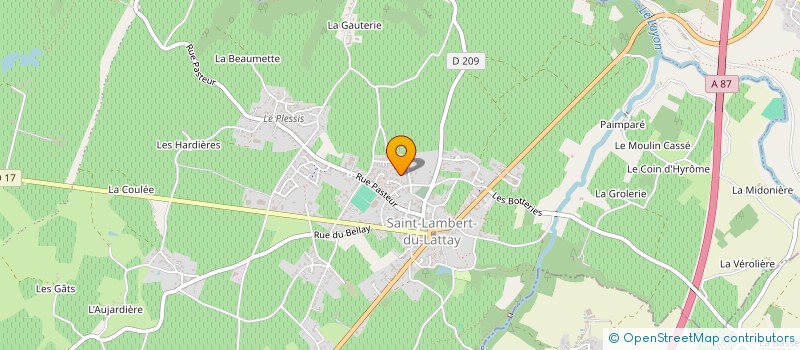 localisation de l'entreprise LE JARDIN DES CULOTTES COURTES  VAL-DU-LAYON