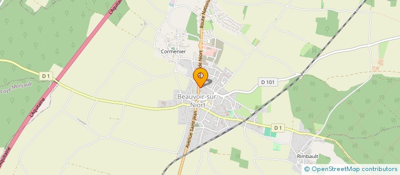 localisation de l'entreprise LE JARDIN DES DAMES  BEAUVOIR-SUR-NIORT