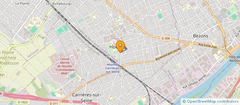 localisation de l'entreprise LE JARDIN DES DELICES  HOUILLES