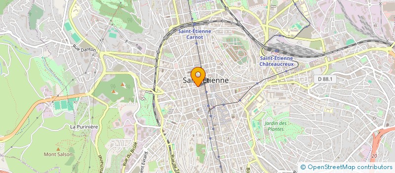 localisation de l'entreprise LE JARDIN DES DELICES à SAINT-ETIENNE