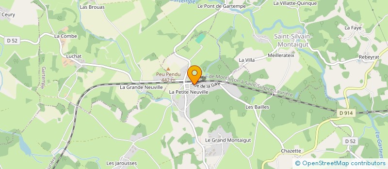 localisation de l'entreprise LE JARDIN DES DELICES à MONTAIGUT-LE-BLANC