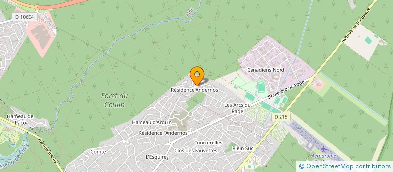localisation de l'entreprise LE JARDIN DES DUNES à ANDERNOS-LES-BAINS