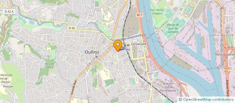 localisation de l'entreprise LE JARDIN DES ECOLES  OULLINS-PIERRE-BENITE