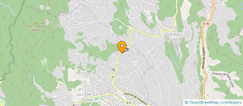 localisation de l'entreprise LE JARDIN DES ELFES  LA COLLE SUR LOUP