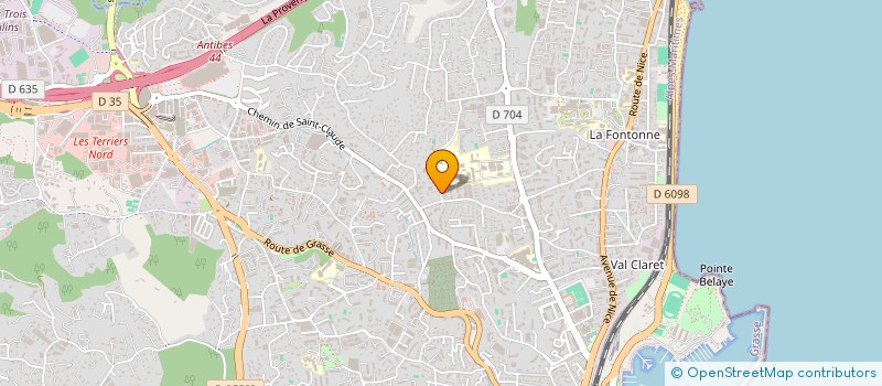 localisation de l'entreprise LE JARDIN DES ETOILES à ANTIBES