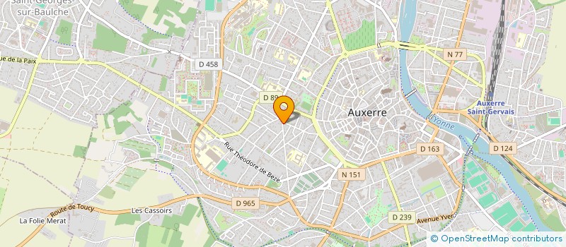 localisation de l'entreprise LE JARDIN DES GOURMANDISES  AUXERRE