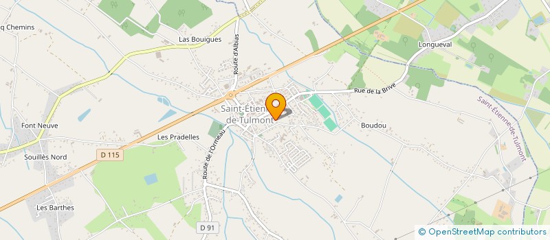 localisation de l'entreprise LE JARDIN DES HIRONDELLES  SAINT-ETIENNE-DE-TULMONT