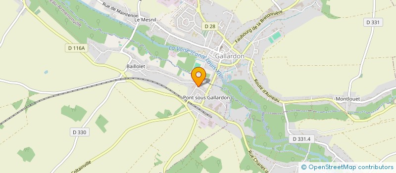 localisation de l'entreprise LE JARDIN DES IDEES, ASSOCIATION POUR LE DEVELOPPEMENT DE LA BIODIVERSITE VEGETALE ANIMALE ET HUMAINE à BAILLEAU-ARMENONVILLE
