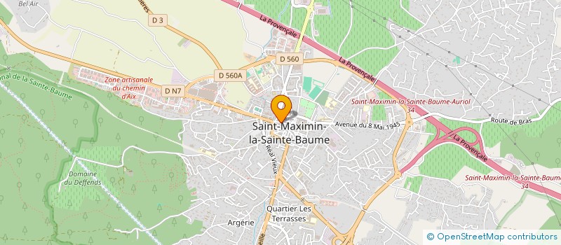 localisation de l'entreprise LE JARDIN DES LETTRES à SAINT-MAXIMIN-LA-SAINTE-BAUME