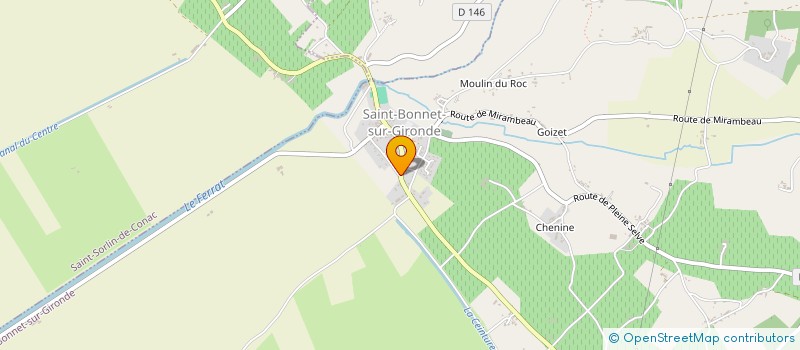 localisation de l'entreprise LE JARDIN DES LOGES  SAINT-BONNET-SUR-GIRONDE