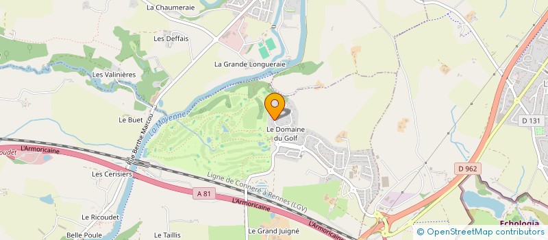 localisation de l'entreprise LE JARDIN DES LOISIRS  CHANGE