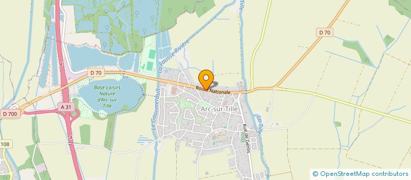 localisation de l'entreprise LE JARDIN DES LUCIOLES  ARC-SUR-TILLE